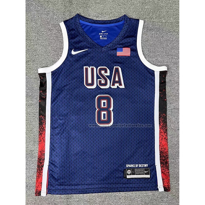 Camiseta USA 2025 Kawhi Leonard NO 8 Azul